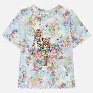 Girls Short Sleeve Tee 4-10 in "We Always Have Alexandria" Print